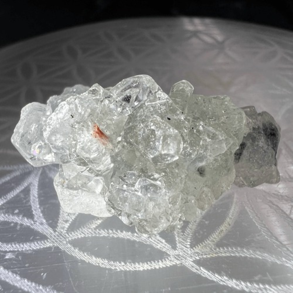 Apophyllite Blue Gray Crystal Mini Cluster - Picture 5 of 14